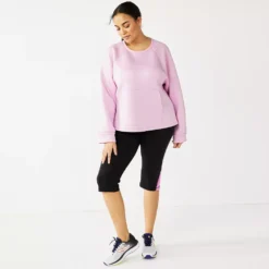 Plus Size Tek Gear® Run Popover Top -sportswear 5481926 ALT9