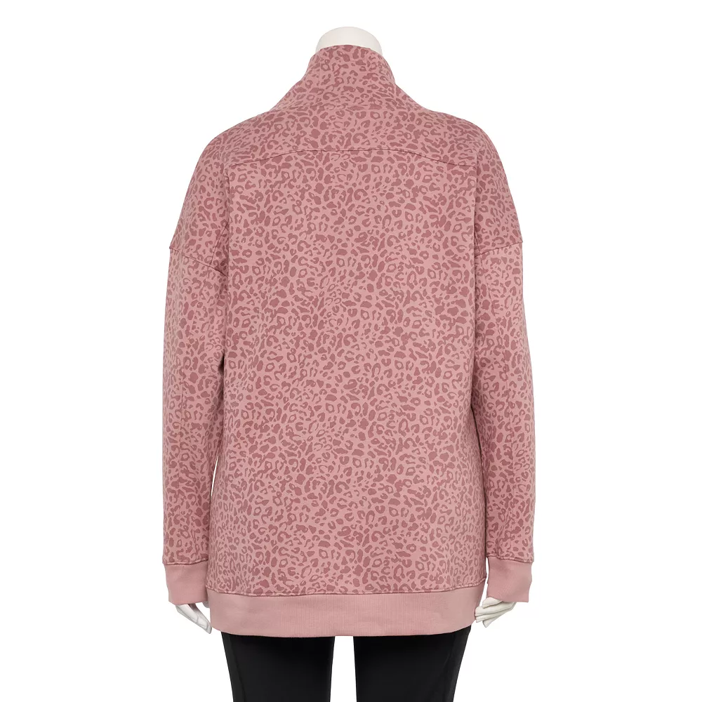 Plus Size Tek Gear® Ultrasoft Fleece Cowlneck Tunic 2 Plus Size Tek Gear® Ultrasoft Fleece Cowlneck Tunic - Image 2