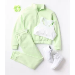 Girls 7-16 Tek Gear® Ultrasoft Fleece 1/4 Zip Pullover In Regular & Plus -sportswear 5541509 ALT4