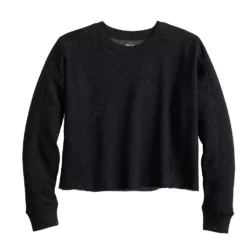 Women's Tek Gear® Ultrasoft Fleece Easy Crop Sweatshirt -sportswear 5543908 ALT2