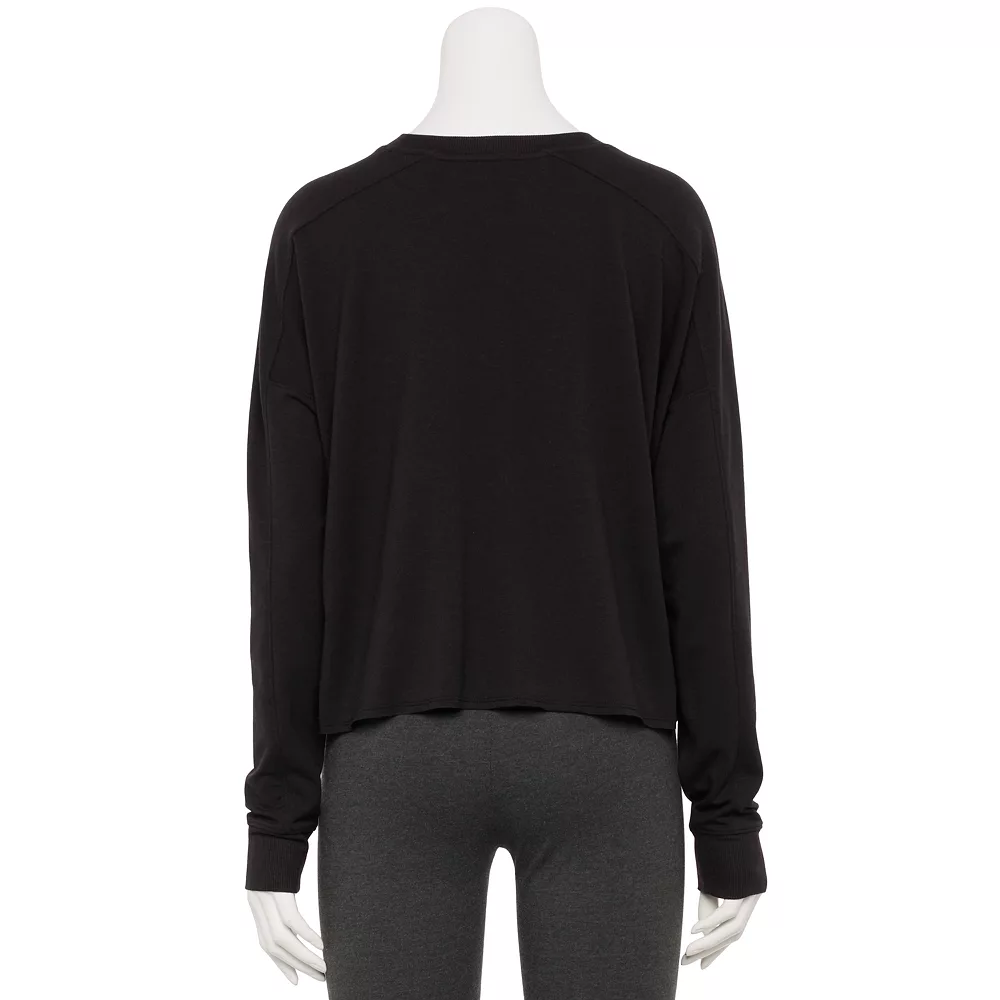 Women's Tek Gear® Easy French Terry Raw-Seam Tee 2 Women's Tek Gear® Easy French Terry Raw-Seam Tee - Image 2