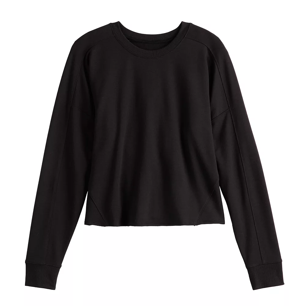 Women's Tek Gear® Easy French Terry Raw-Seam Tee 3 Women's Tek Gear® Easy French Terry Raw-Seam Tee - Image 3