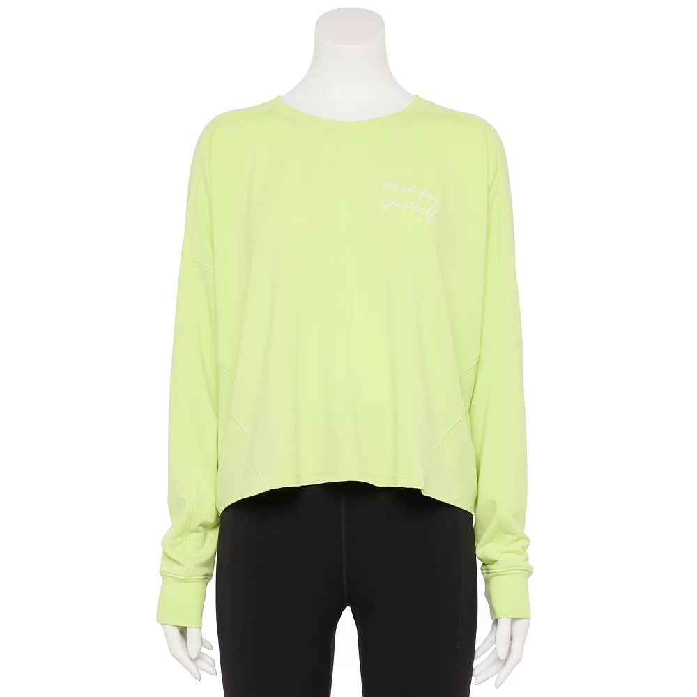 Women's Tek Gear® Easy French Terry Raw-Seam Tee 1 Women's Tek Gear® Easy French Terry Raw-Seam Tee