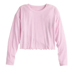 Women's Tek Gear® Lettuce-Edge Cross-Back Top -sportswear 5653063 ALT2