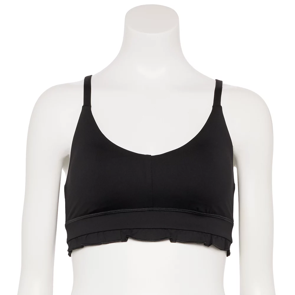 Tek Gear® Twist Back Ruffle Bra 1 Tek Gear® Twist Back Ruffle Bra