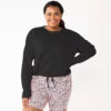 Plus Size Tek Gear® Stretch Fleece Cinched-Waist Top