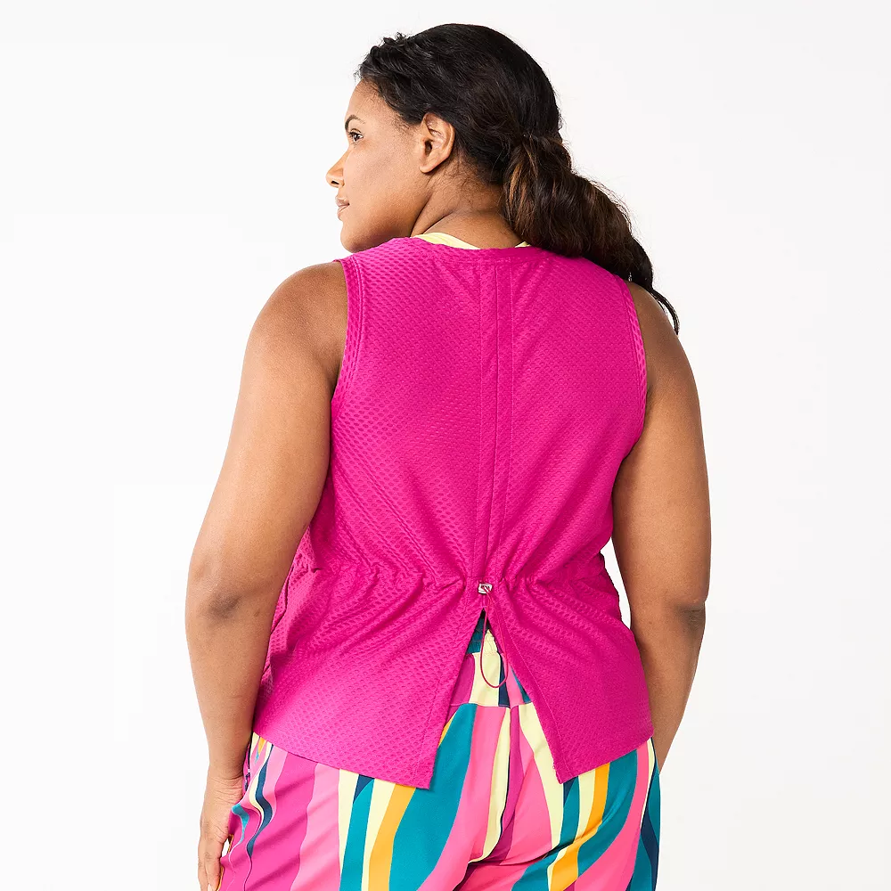 Plus Size Tek Gear® Cinched-Back Tank 2 Plus Size Tek Gear® Cinched-Back Tank - Image 2
