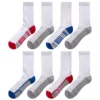 Boys Tek Gear® Cushioned 8-pack Performance Crew Socks
